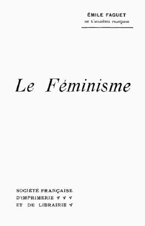 [Gutenberg 59719] • Le féminisme